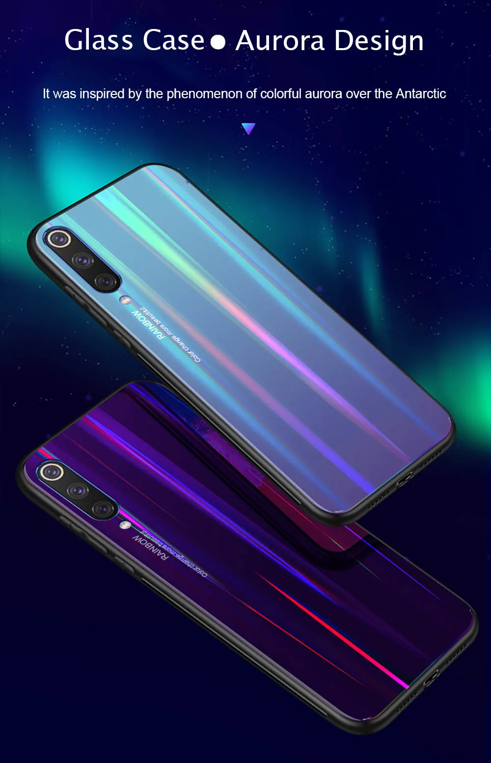 xiaomi mi 9 se чехол Лазерный закаленное Стекло для телефона для Xiaomi 8 9 6X с уклоном, разноцветные, Крышка корпуса для huawei Mate20 li