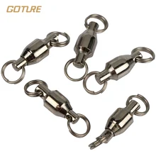 Goture 200 шт./лот Шариковые Поворотные с Раздельным Кольцо Размер 8, 6, 4, 2 Рыбалка Разъем Крючки Рыбалка Терминал Снасти Box