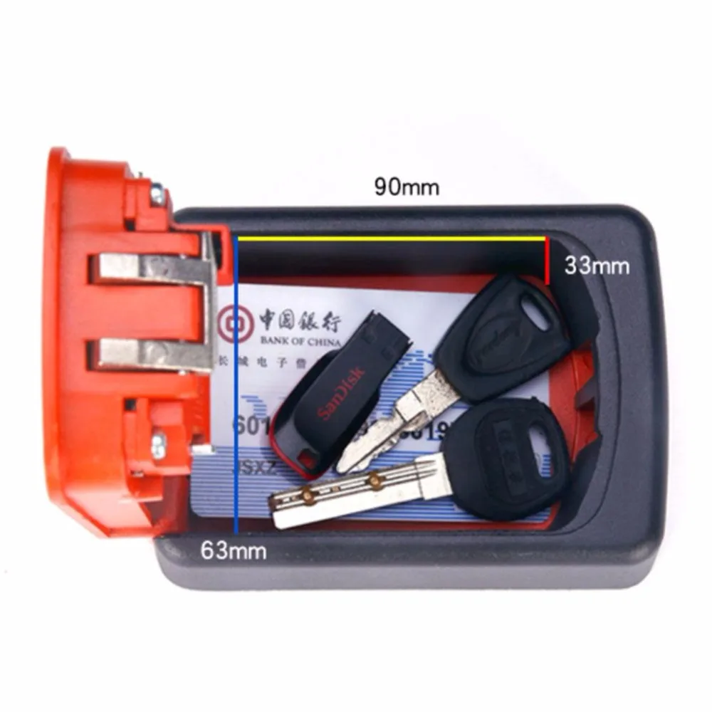 Hide Key Box Home Safe Security Storage Kit Combination Lock Lockout Holder