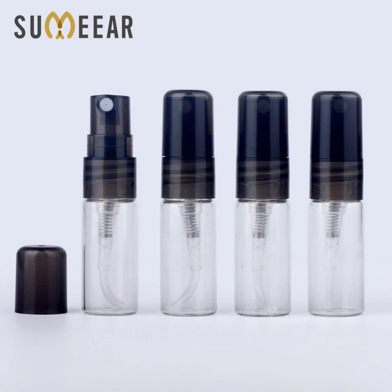 

100PCS/Lot 5ml Mini Sample Spray Bottle Portable Refillable Perfume Bottle Glass Bottles Perfume Atomizer Travel Containers Gift