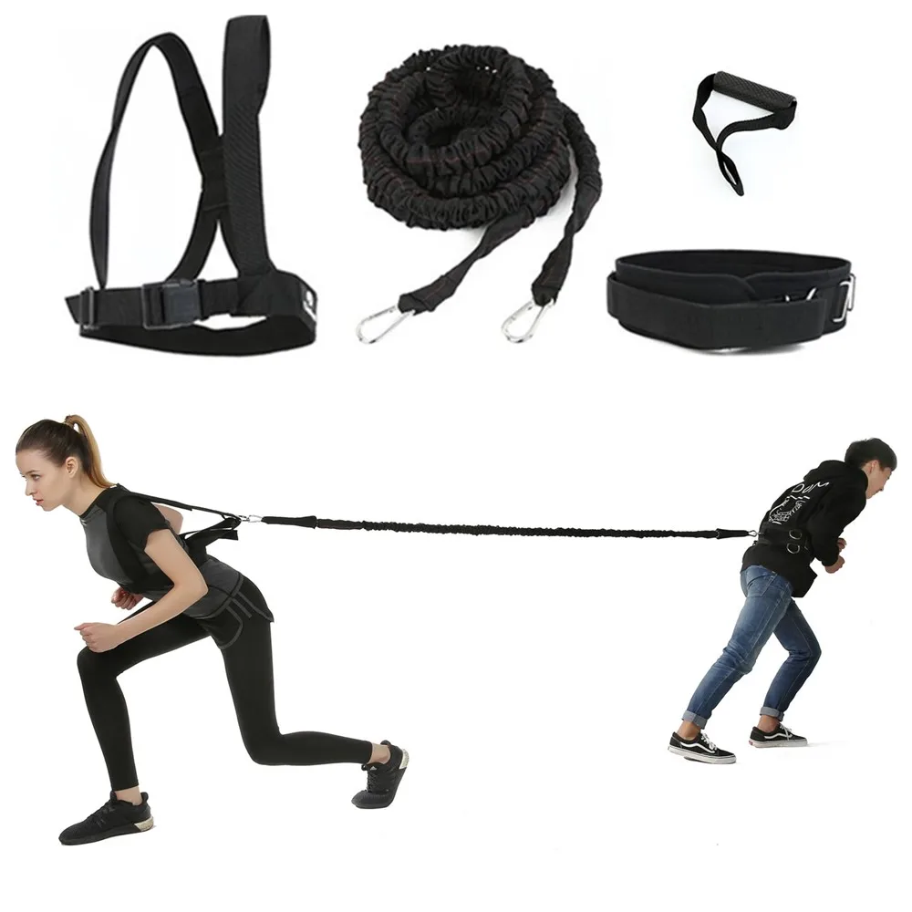 

Resistance Band Bungee Latex Acceleration Speed Cord Trainer Set for Fitness Stretching Running Sprint Training Improve Agility