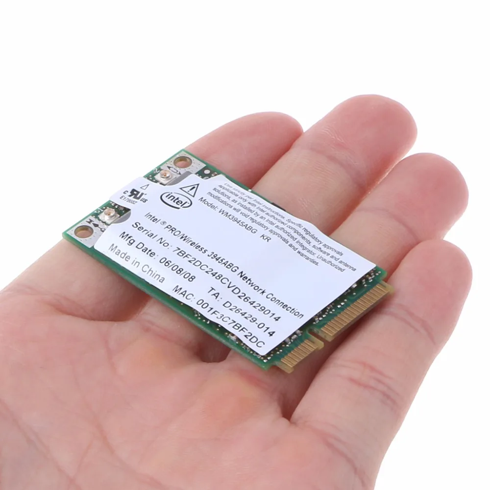 Новая беспроводная WIFI карта WM3945ABG Mini PCI E 54M 802.11A/B/G для ноутбука Dell ASUS|Сетевые карты|