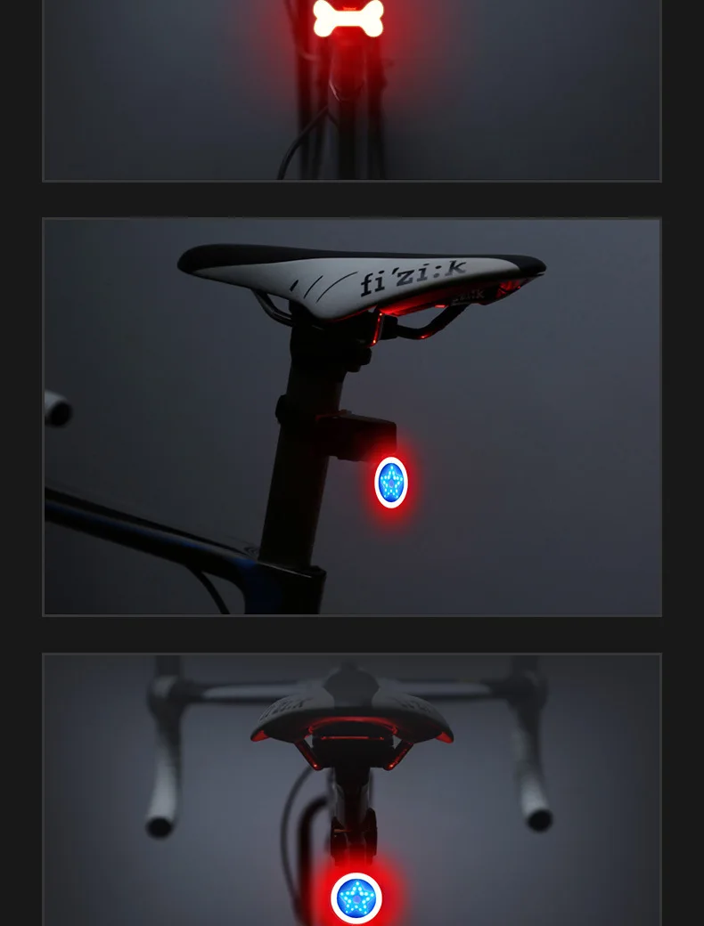 Perfect Multi Lighting Modes Bicycle Light USB Charge Led Bike Light Flash Tail Rear Bicycle Lights for Mountains Bike Seatpost 16