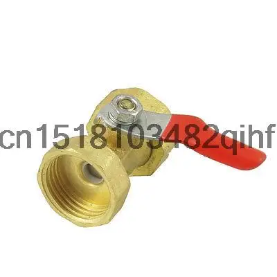 1/" x 1/2" Каскадный Женский Насосных Красный Рычаг Ручки Шарового крана Латунь Тон