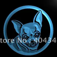 LB661-собака породы чихуахуа порода питомца светодиодный неоновый свет знак