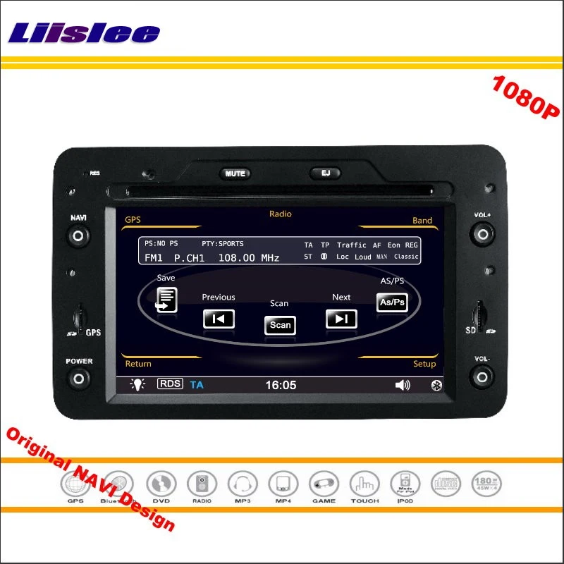 Sale Liislee For Alfa Romeo Brera 2006 onwards Stereo Radio CD DVD Player GPS Navigation 1080P HD Screen System Original NAVI Design 5