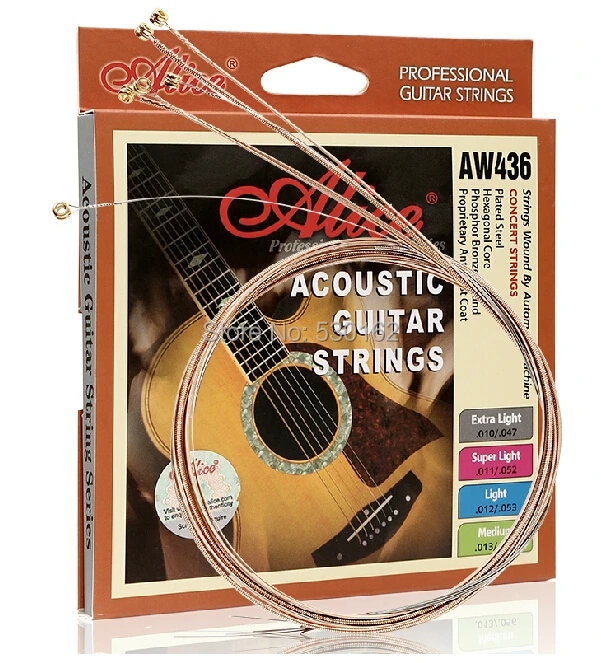 Alice AW436 accoustic phosphor bronze guitar strings AW436SL on Alibaba Group