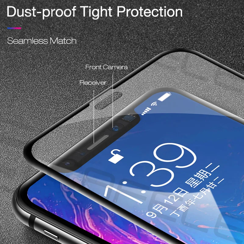CAFELE 3D soft edge full cover Screen Protectors For iphone 7 Seamless covering Tempered Glass Anti Glare Film For iphone 7 plus
