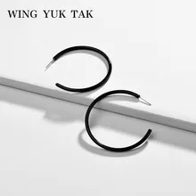 Крыло yuk tak красочные акриловые серьги-кольца для женщин Лидер продаж корейские модные серьги