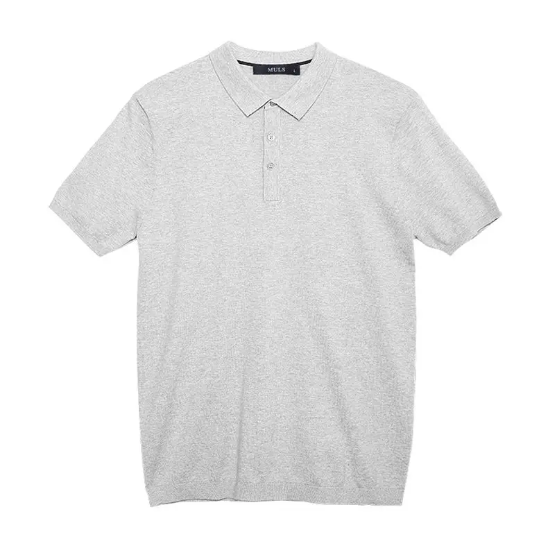 2018 Summer Style Polos Men Sweaters 100% Cotton Knitted Basic Short Pullovers Male Tees Top Plus Size 4XL Muls Brand Breathable-6