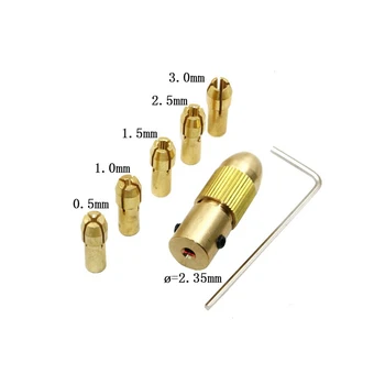 

0.5-3mm Electric Drill Bit Collet 7pcs/Set Small Micro Twist Drill Chuck Set drill for oil for dremel accessories