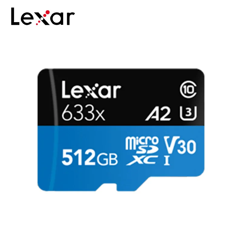Оригинальная Micro SD карта Lexar 128 ГБ 256 Гб карта памяти 64 Гб Высокая скорость до макс. 95 м/с 512 Гб класс 10 633x TF флэш-карта Оригинальная Micro SD карта Lexar 128 ГБ 256 Гб карта памяти 64 Гб Высокая скорость до макс. 95 м/с 512 Гб класс 10 633x TF флэш-карта