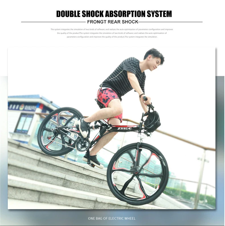 Top 26inch electric bicycle 21 speed mountain bike assisted ebike folding frame li-ion battery powerful motor 80km range electricty 15