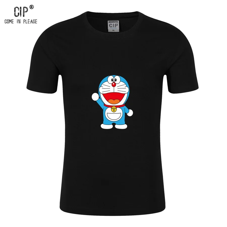 CIP 100 Cotton Summer Doraemon T shirts Anime T Shirt Men Cartoon Men