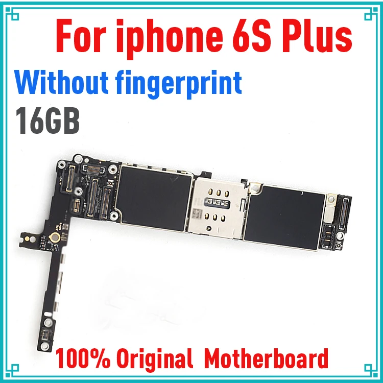 

100% Original unlocked for iphone 6s plus Motherboard without Touch ID,16gb for iphone 6s Plus Mainboard with Full Chips