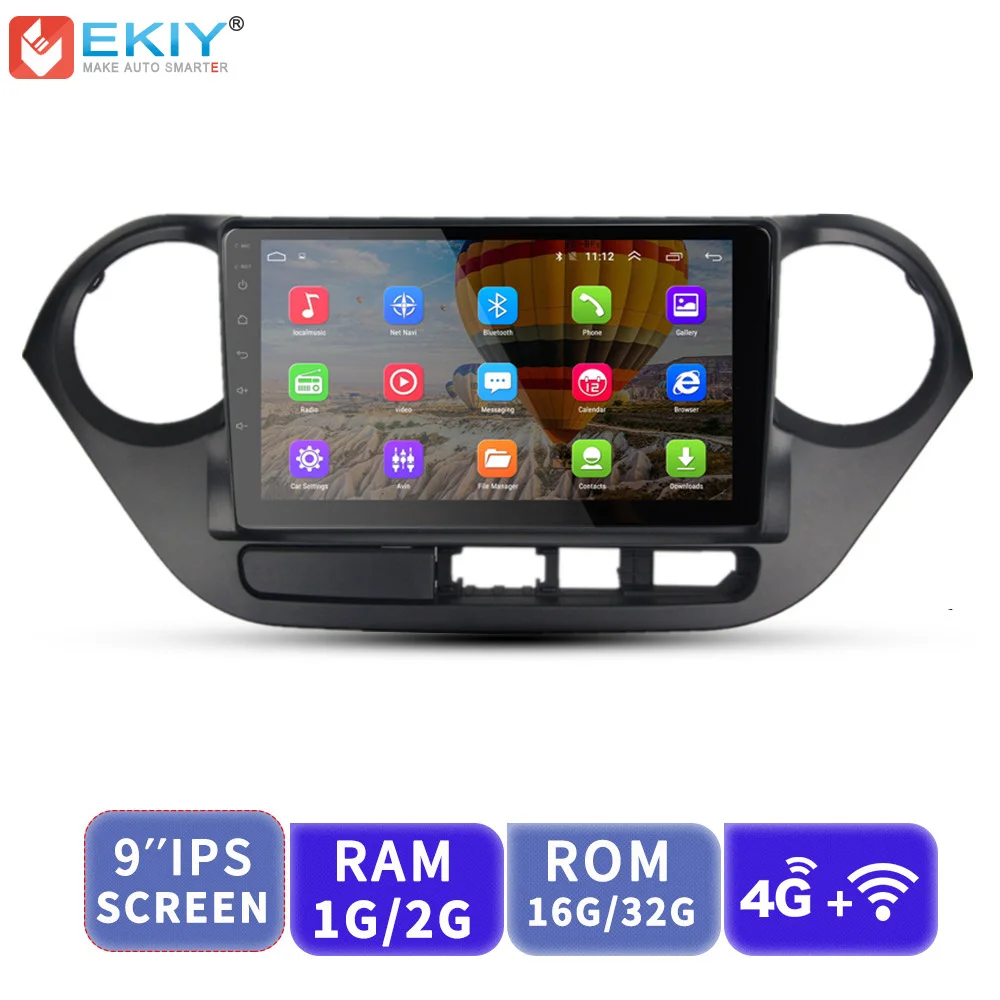 

EKIY 9'' 2.5D No 2 Din Android Car Radio Multimedia Player Audio Video GPS Navigation For Hyundai Grand I10 2013 2014 2015 2016