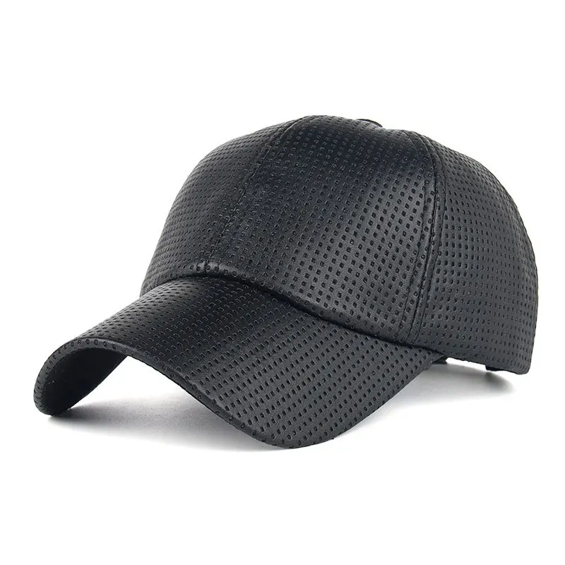 JAMONT прохладно! Новая мода PU дышащая теплая Бейсболка женские шапки для мужчин Кепка водителя грузовика snapback Зимняя женская шапка - Цвет: Black