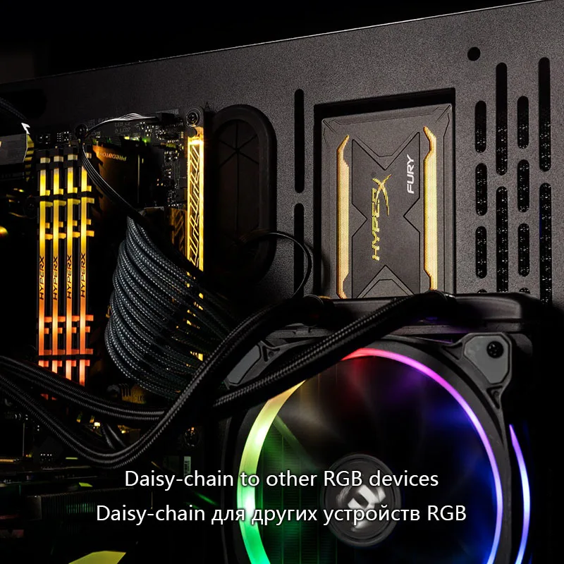 Жесткий диск Kingston HyperX FURY RGB SSD 240 ГБ 2 5 дюйма SATA III HDD 480 960G Внутренний твердотельный