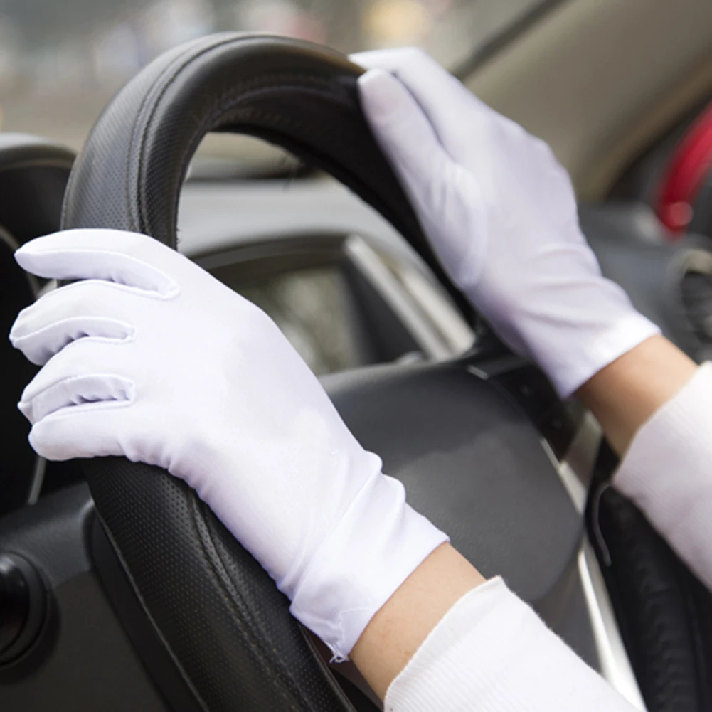 Летние солнцезащитные УФ перчатки женские перчатки для вождения автомобиля супер-эластичные однотонные женские перчатки для верховой езды Белый Бежевый Черный Кофейный Серый