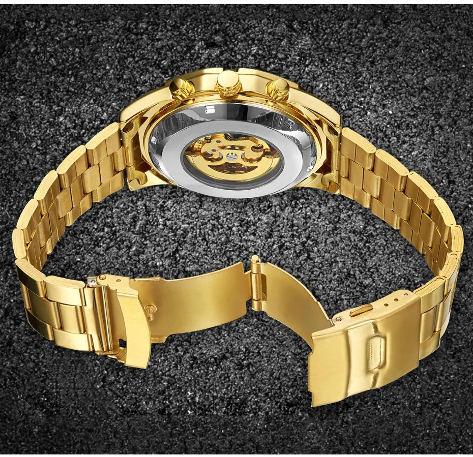 Бренд biden модные механические часы череп дизайн мужские Роскошные автоматические часы из нержавеющей стали часы со скелетом Relogio Masculino