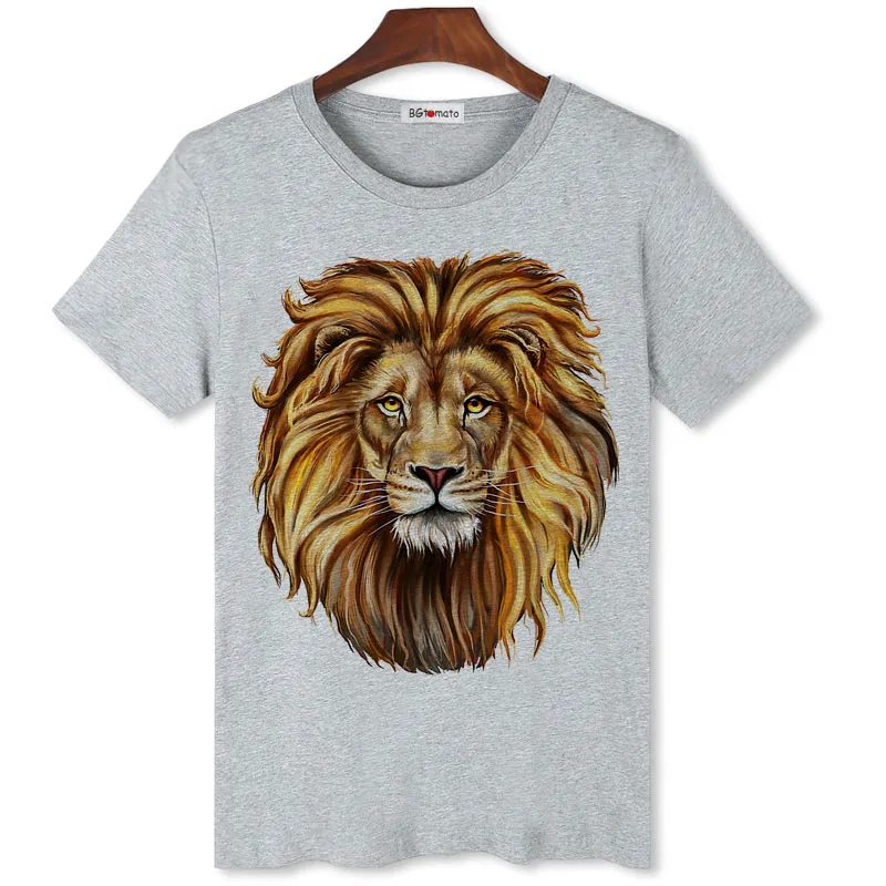 

BGtomato T shirt Compression shirts the king of lion 3d t shirt Men's good quality brand tshirt summer fashion anime shirt