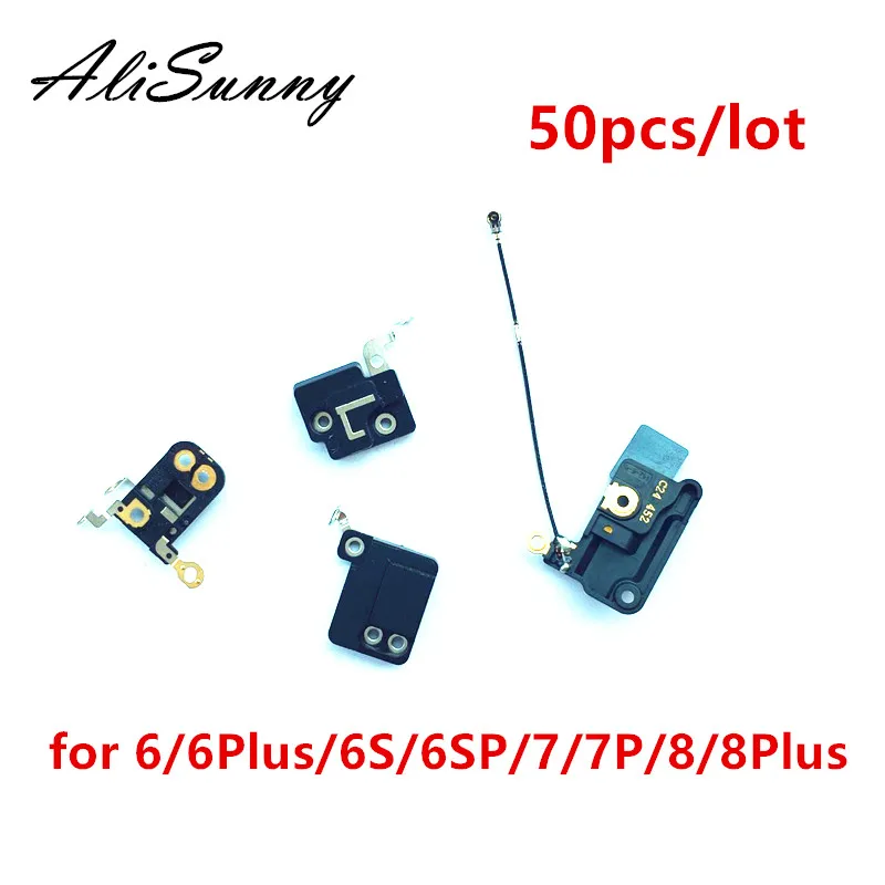 AliSunny 50 шт. GPS антенна сигнальный гибкий кабель для iPhone 8 7 6 Plus 6S Wifi крышка Кронштейн