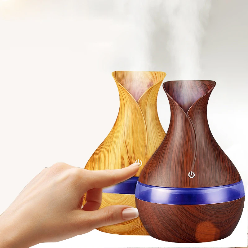 

Humidifier 300ml Diffuseur Huile Essentiel Ultrasonic Aroma Diffuser Wood Usb Air Humidifier Home Essential Aroma Oil Diffuser