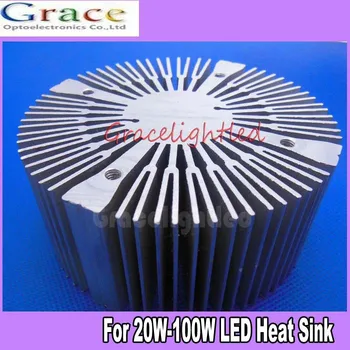 

1pcs 90*40mm Aluminium Heatsink Round for 20W 30W 50W 100W High Power led