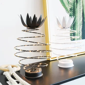

INS iron spring pineapple home decoration bedroom small light Metal Pineapple lamp home decoration accessories birthday gifts