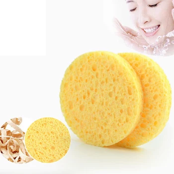 

5/10pcs Cleansing Sponge Compress Puff Natural Wood Pulp Sponge Cellulose Sponge Facial Sponge Makeup Accessorices