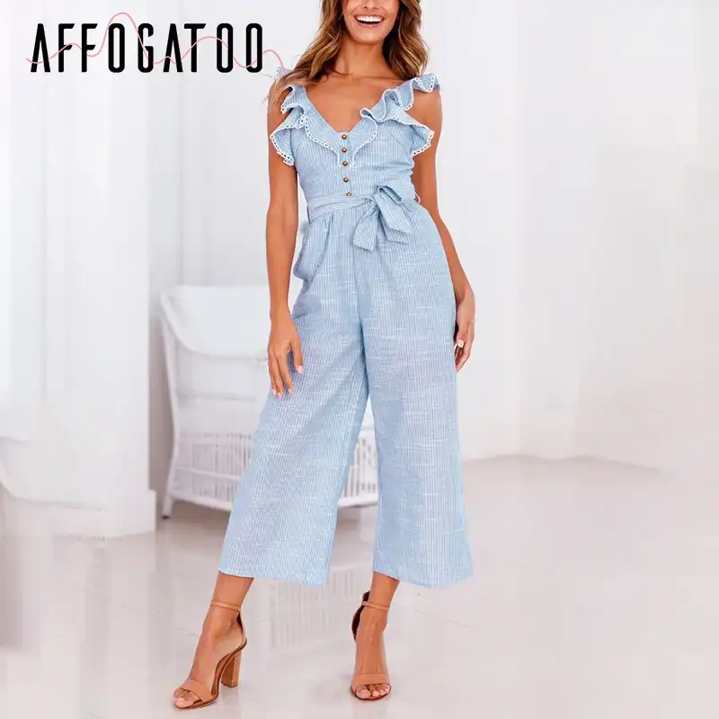 linen wide leg overalls