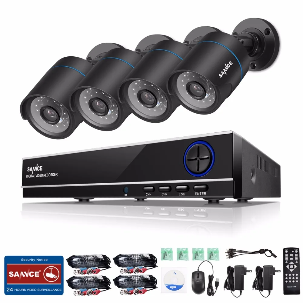 imágenes para SANNCE Sistema 1080 P HDMI de Salida HD 720 P CCTV 8CH CCTV DVR 4 unids 720 P 1200TVL Cámaras de Seguridad kit de Vigilancia de la Leva a prueba de agua imágenes para SANNCE Sistema 1080 P HDMI de Salida HD 720 P CCTV 8CH CCTV DVR 4 unids 720 P 1200TVL Cámaras de Seguridad kit de Vigilancia de la Leva a prueba de agua