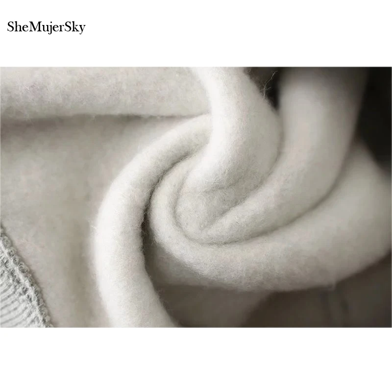  SheMujerSky Sweatshirt Women Long Hoodie Dress Embroidery Floral moleton feminino Pullover Womens 2