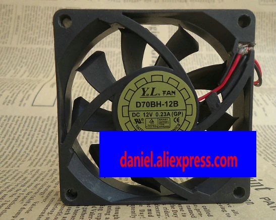 Y.L. Вентилятор Φ 7015 12V 0.23A 7 см/см вентилятор охлаждения с двумя шариками|Аксессуары для батарей и ЗУ| |