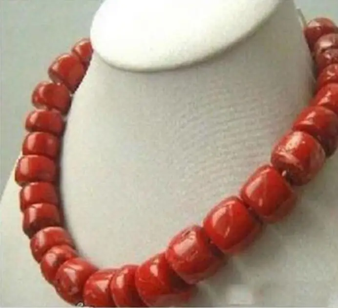 

Jewelry Pearl Necklace Hot sell ! New natural Red Coral Necklace large beads Free Shipping