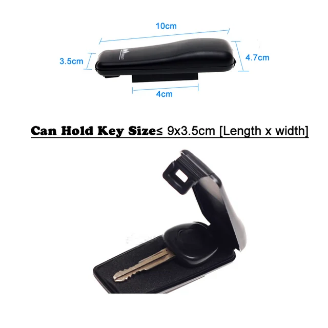 Magnetic Car Bike Stash Safe Lock Spare Key Box Hidden Storage Safe Security Box For Home Office Car Caravan Truck 2
