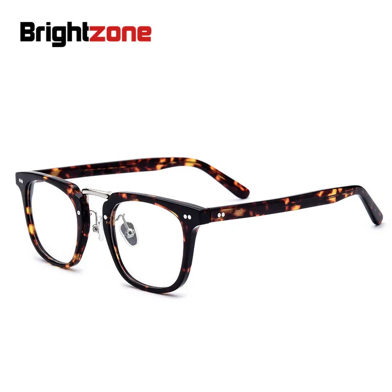 

Brightzone Premium Collection European Imported Acetate Optics Men Women Anti-Blue Light Prescription Spectacle Glasses Frame