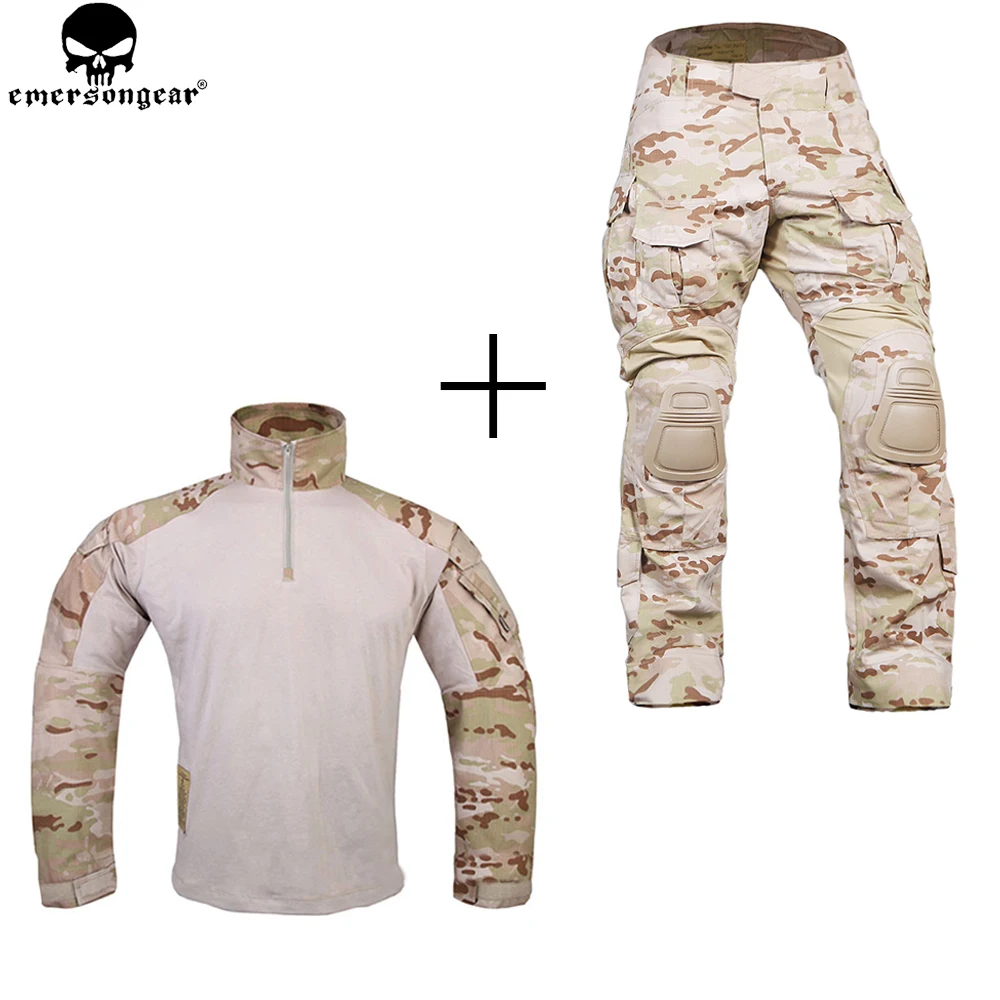 EMERSONGEAR Combat Suit Multicam Shirt Tactical Pants with Knee Pads Military emerson Hunting Accessories