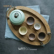 Лесное свадебное украшение Деревянный Торт Лоток День рождения набор для домашней вечеринки выпечки торт магазин дисплей для кексов тарелки еда подставки для пирога