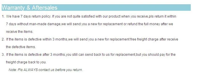 warranty