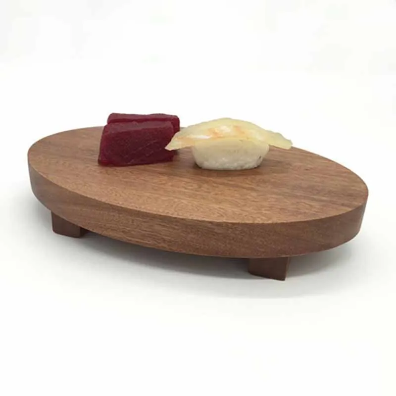 High Quality Wooden Sushi Plate Thicken Sushi Shop Tray Sashimi Display