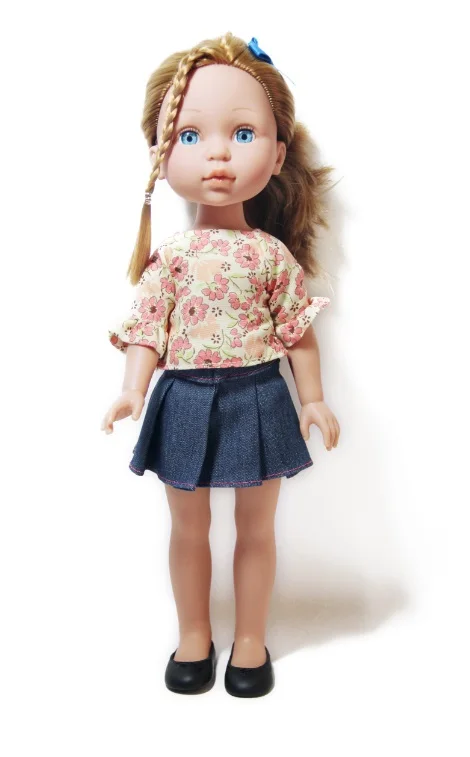 4 типа 13 дюймов модная Реалистичная виниловая кукла девушка с длинными волосами игрушки для детей - Цвет: W31405C