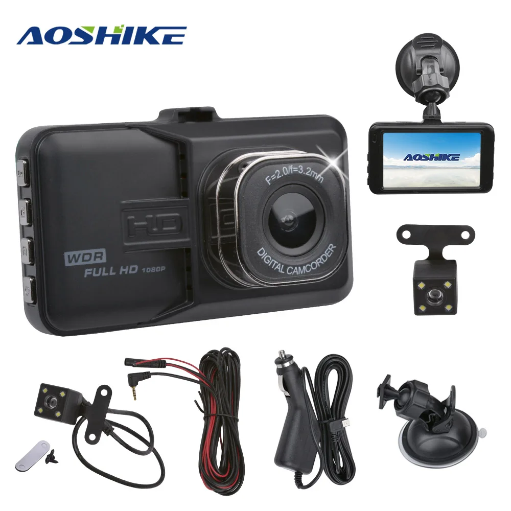 AOSHIKE 3 дюйма цинковый сплав сенсорный HD 720P 480P Автомобильное зеркало заднего вида