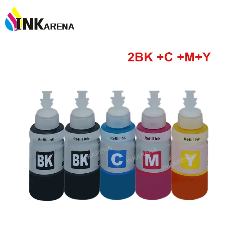 70 мл 5 Бутылка возможна перезаправка краситель набор чернил для принтера Epson L120 L132 L210 L222 L300 L312 L355 L350 L362 L366 L550 L555 L566