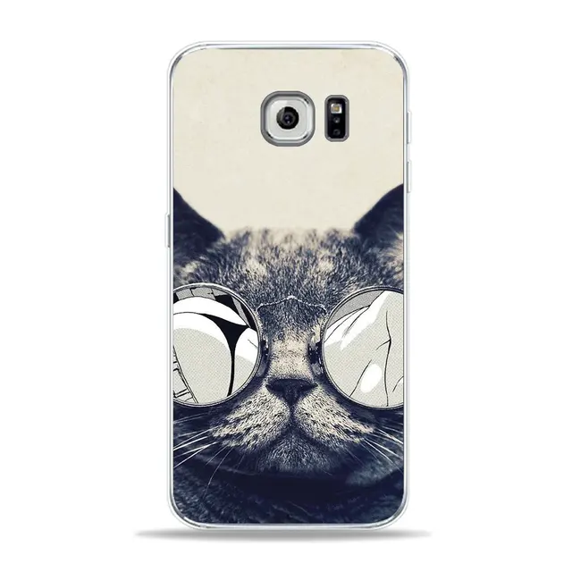 Stylish Cool Fish Sexy lips cat Phone Case For SamSung Galaxy S7 edge S9 S8 S6 S5 J1 2016 A5 A6 Silicone Soft TPU Painted Cover