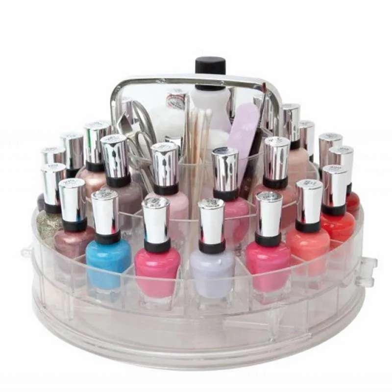 Makeup Organizer Box Nail Polish Storage Case