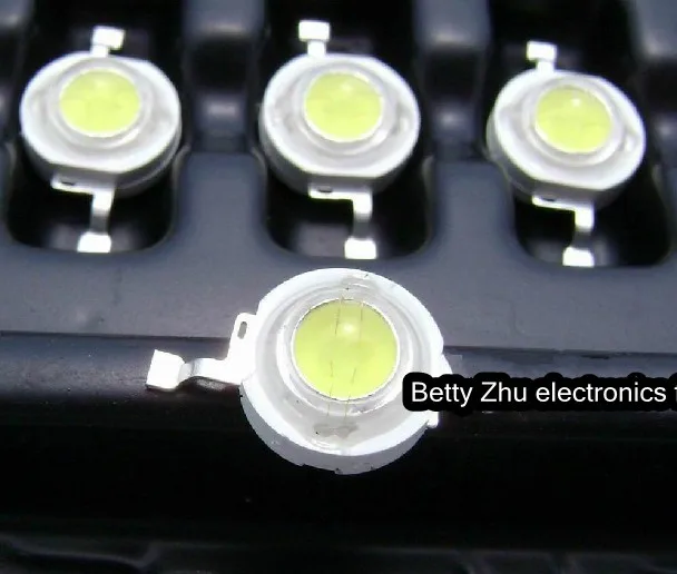 100 шт./лот 1 Вт Светодиодная лампа bead / Мощные бусины (100-120 лм) DIY шар steep light фитинги 3