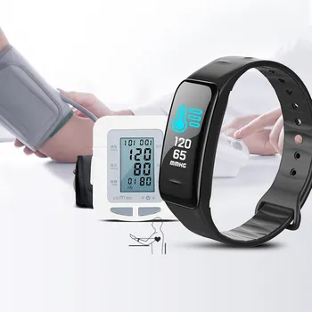 

C1 PLUS Bluetooth Smart Wristband Blood Pressure & Heart Rate Monitor Color Screen Smart band Fitness Bracelet Sleep Tracker