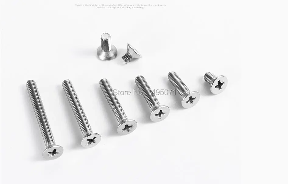 25pcs/Lot Metric M6 304 Stainless Steel GB819 Phillips Cross Recessed
