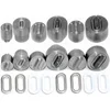 16/18/20/22/25/30/35/40 MM Eyelets Installation Tools Metal Pores Clothing  Clasp Button Hole Oval Rivet Dies 1